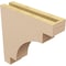 Ekena Millwork 3"W x 12"D x 12"H Thin Mediterranean Rough Cedar Woodgrain TimberThane Corbel, Primed Tan CORUR03X12X12MEDRCPR - alternate 6